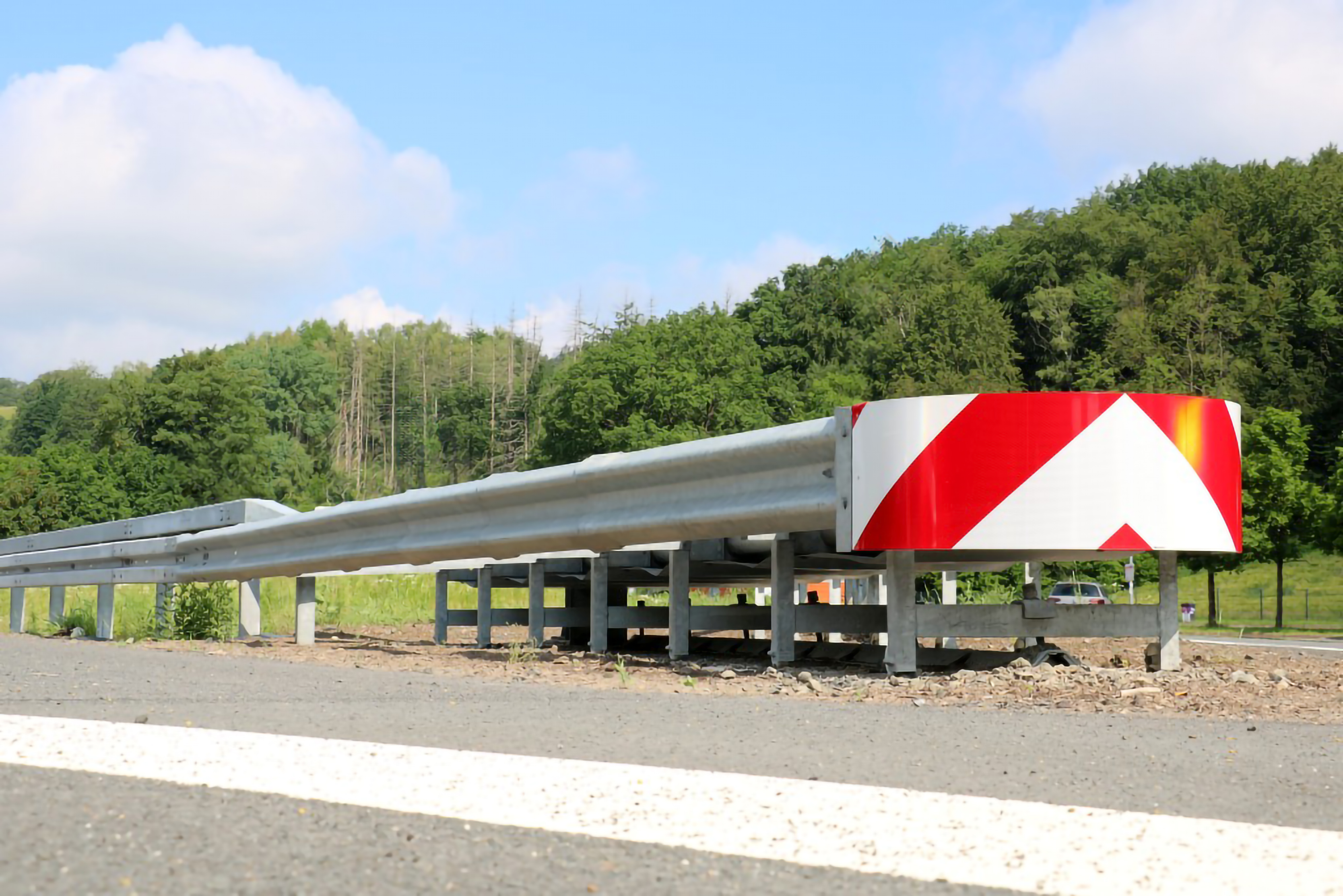 Saferoad CrashGuard Crash Cushion for critical road sections