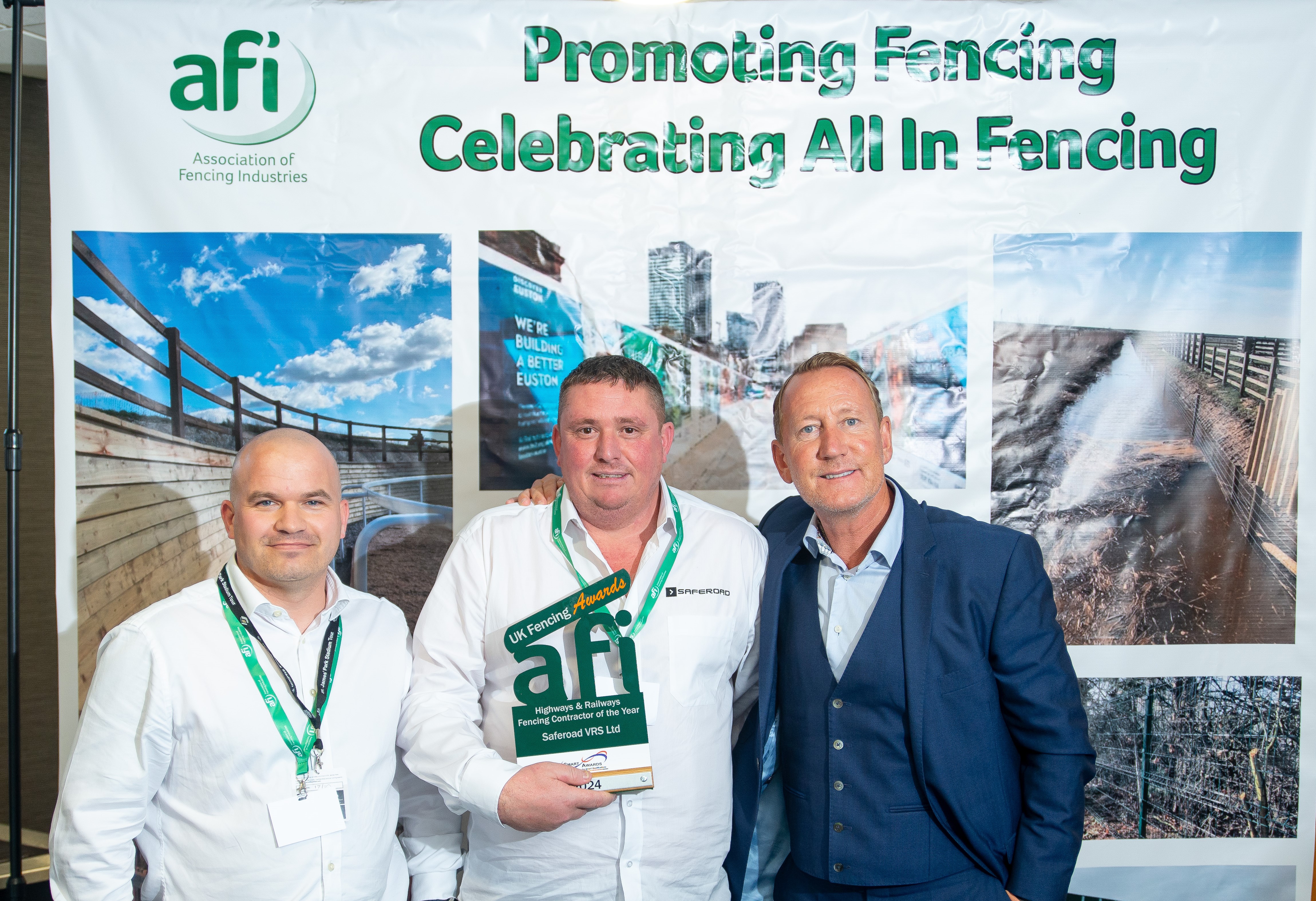 Saferoad UK Awarded "Highways & Railways Fencing Contractor of the Year" at AFI UK Fencing Awards