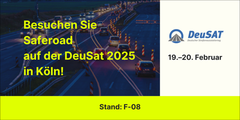 Visit Saferoad at DeuSat 2025 in Cologne (Germany)!