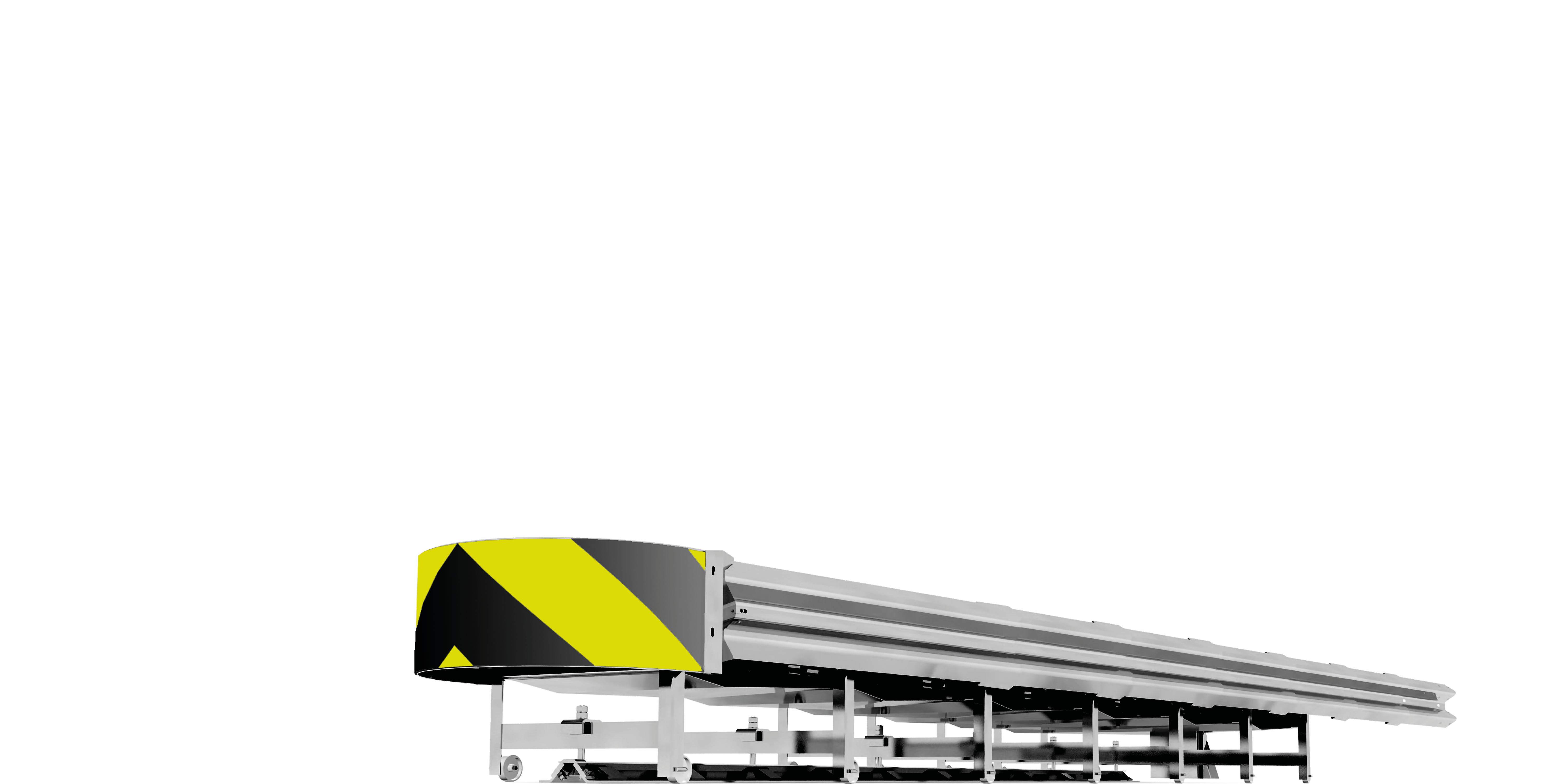 New: CrashGuard V4000-6S – high-speed EN 1317 crash cushion up to 110 km/h (ASI B).