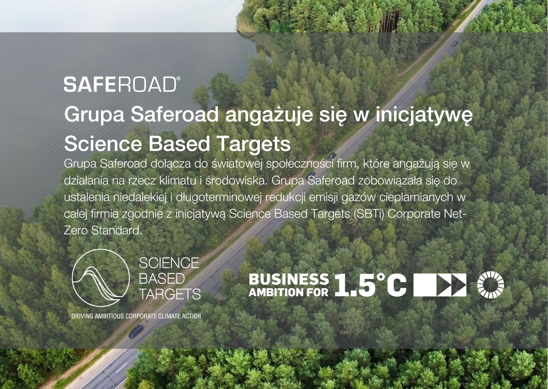 Grupa Saferoad angażuje się w inicjatywę Science Based Targets