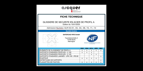 Nous sommes certifiés par Ascquer pour le marché français